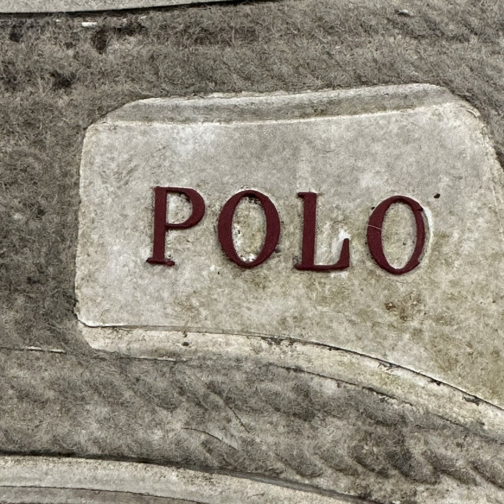 Polo Ralph Lauren Men's 10.5 Thorton Shoes Herringbone Red Canvas Logo Sneakers - Picture 11 of 14
